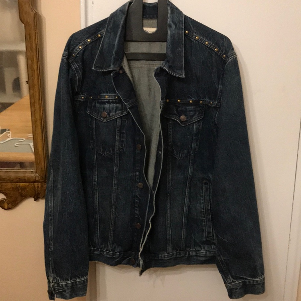 Gap Factory Men’s Studded Jean Jacket, XL